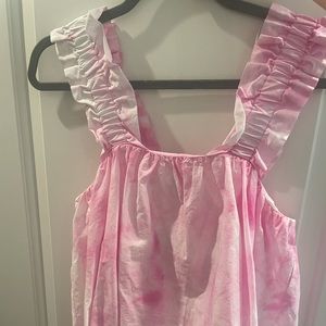 ZARA PINK TIE DYE TANK TOP